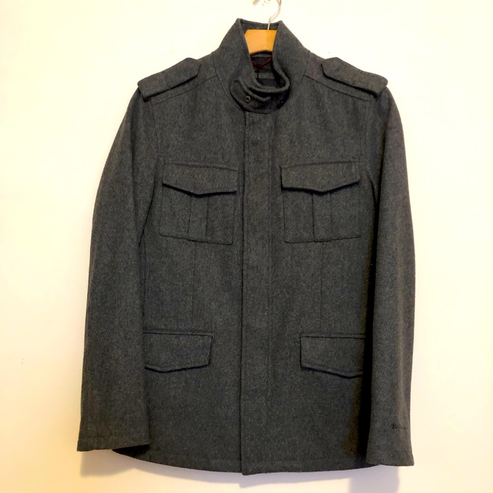 NWT Ben Sherman Men’s Classic Wool Button Car Coat